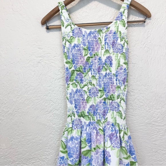 NWOT Hill House Floral Mini Dress - White, Purple, Green - Picture 8 of 12